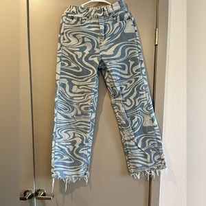 Patterned Jeans
